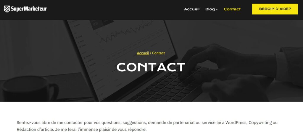 Page contact